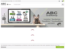 Tablet Screenshot of abc-grafikshop.de